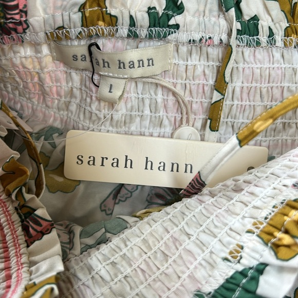 Sarah Hann by Anthropologie New With Tags babydoll tiered cotton top.Size Large. - Picture 2 of 12